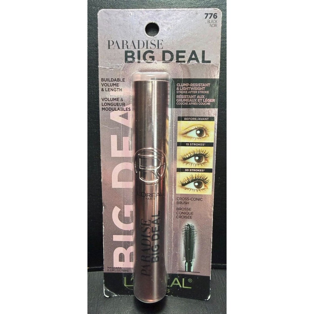 L'Oreal Paradise Big Deal Mascara 776 Black 0.33 oz. - New Sealed